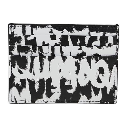 Alexander McQueen 6CC Card Holder Sort, Herre Punge og Kortholder, Størrelse: ONE Size