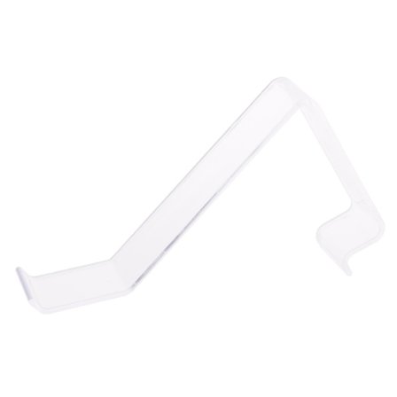 L-formet skohylle, klar plast, skostativ, hylleutstillingsstativ