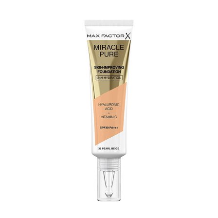 Max Factor Miracle Pure Skin-Improving Foundation 35 Pearl Beige, Makeup, Ansigt, Foundation