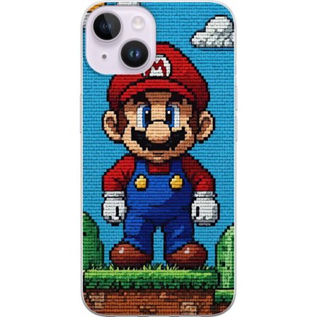 Kompatibel Mobilcover til Apple Apple iPhone 14 Super Mario plakat Nintendo retro spil karakter 8bit pixel kunst klassisk spil helt mural design kunst