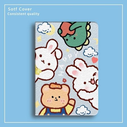 Stilrent skal för iPad Air 11"Air6 Djur Tre Bröder Silikon Sött