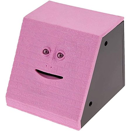 Nyhed Ansigtsformet Møntbank Spisning Sparebøsse Børn Pengebesparende Co