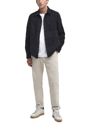 Barbour Washed Overshirt Kavajer Herr Blå XL