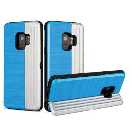 Skal Med Kortfack Från Leman - Till Samsung Galaxy S9 Lila