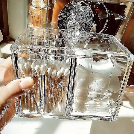 Cotton Storage Box. 1 Piece, Transparent