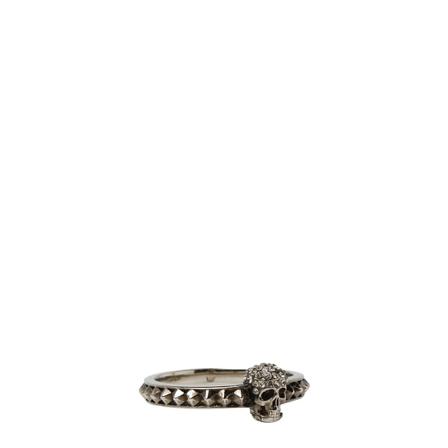 Alexander McQueen Rings , Grijs , Dames , Maat: 56 MM