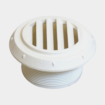 Wylot powietrza do ogrzewacza diesla Webasto, otwarty, 45o, Ø60 mm, pasuje do AIR Top 2000STC, plastik, czarny - Jachtowa