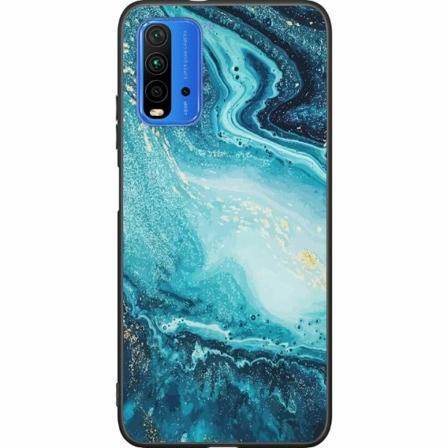 Xiaomi Redmi 9t Svart Skal Marmor Marble