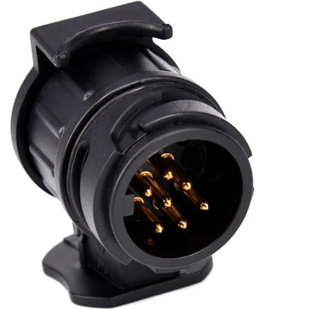 Euro Bil 13 til 7 Trailer Stik Adapter Truck Interface Autocamper Strømkabel Stik Vandtæt Stik