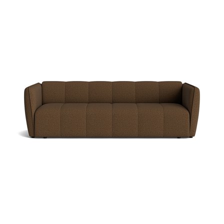 Calma 3-Sitzer-Schlafsofa mit Stauraum, Montreal Braun, modernes Design, komfortable Polsterung, ideal für Gäste und Wohnzimmer geeignet.