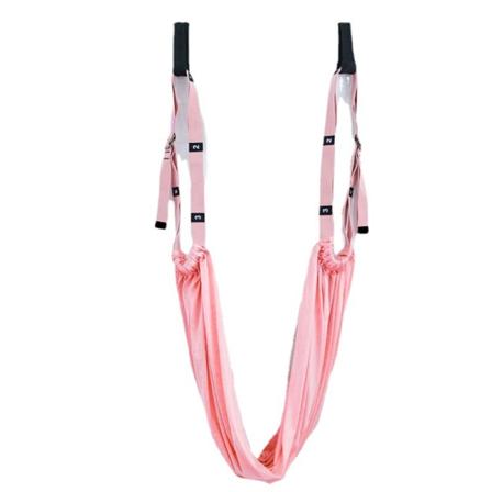 Justerbar Aerial Yoga Strap Elastisk Stretch Door Hængende Yoga pink