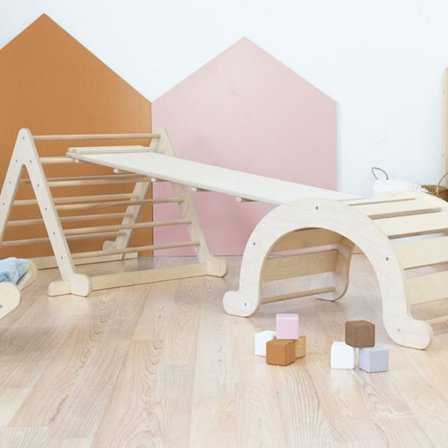 PIKY balans och motorik spel - naturligt trä