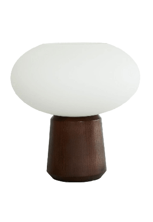 Watt&Veke Olivia Table Dark Ash Belysning Vit 26x25x25 cm