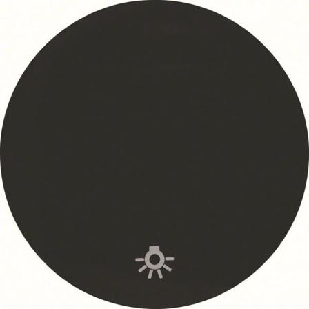 Hager 16202035 Vipu malleihin R.1 ja R.3, musta Yksiosainen vipu, symboli "valo", Katkaisijat & pistorasiat