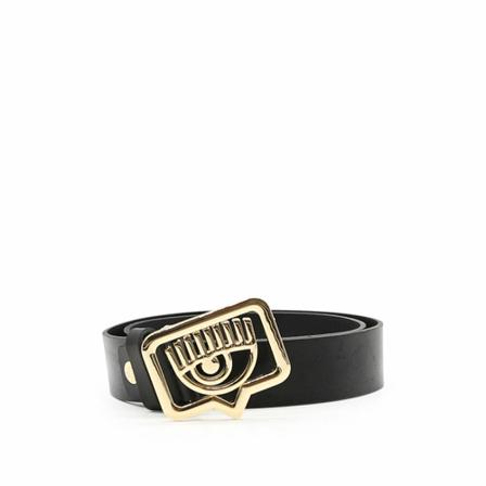 Chiara Ferragni Collection, Belt Zwart, Dames, Maat:90 CM