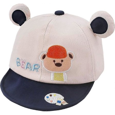 Baby Söt Baseballkeps Bomull Baby Mjuk Keps Solskydd Baseballkeps (Marinblå)