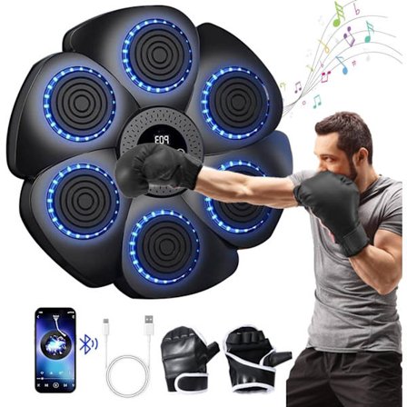 Musikkboksemaskin, veggmontert versjon med boksehansker {BT)