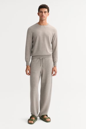 Soft Goat - Men's Classic Crewneck - Men cashmere sweater - S - Greige