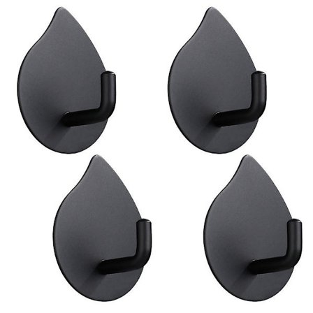 4 Badeværelse, Køkken, Sømfri Metal, Sømløse Kroge, Vægge, Tøj, Hatte, Kroge, Selvklæbende Kroge