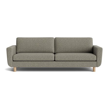 Lækker 3 Personers Sofa, Puente Grøn - Komfortabel, Holdbar Konstruktion - 244x86x86cm - Perfekt til Stuen