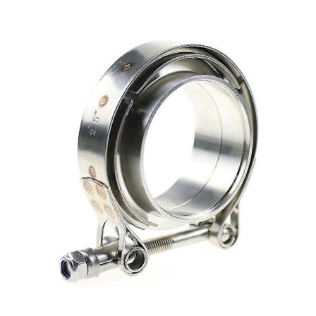 3-tommers V-Band Flens & Klemme Sett For Turboer Eksos Downpipes Rustfritt Stål