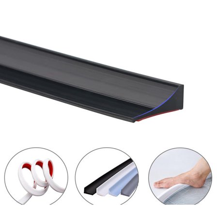 Självhäftande Duschlist, Duschtröskel / Vattenbarriär, Vattenpropp Vattenhållarremsa, Vattenstopp Vattenhållande list