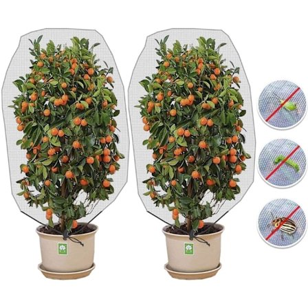 Frugttræ Net, Insektbeskyttelsesnet, Sæt af 2 Planter