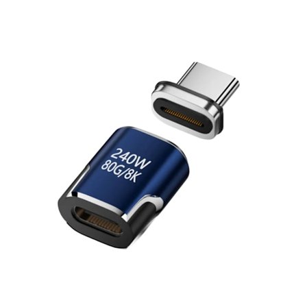 Typ C Hane till Hona Konverterare Portabel USB C Magnetisk Adapter Kontakt