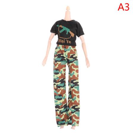 2st/ Set Docka Camouflage Kläder För 1/6 30cm Dockoutfit Acce