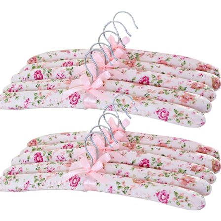 Kleshengere, polstrede hengere for kvinner, 10 stykker polstrede hengere