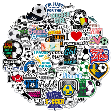 50 St Fotbollsscore Graffiti Klistermärken För Bagage Skate