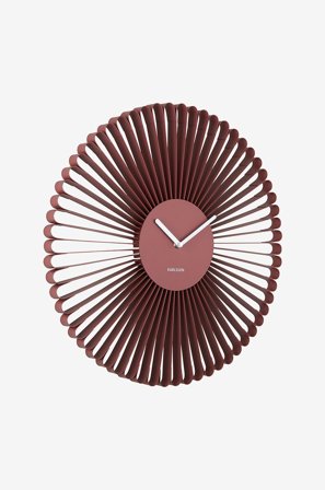 Karlsson - Veggklokke Cascara - Rød - Veggklokker & bordklokker - Fra Homeroom