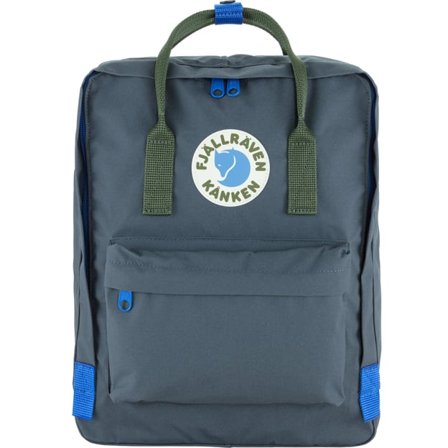 Fjällräven Kånken Koncept Bag in Super Grey/Green, Vinylon-F
