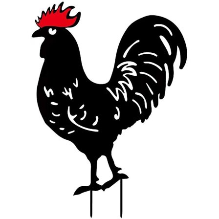 Realistisk Høne Kylling Hage Dekorativ Kunst Akryl Hage, Utendørs Hage Plen Stakes Metall Kylling Hage Dekor Gave