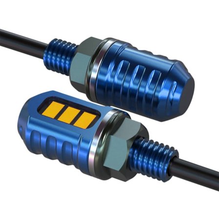 Høy Lysstyrke M5 Blå LED Skiltplate Skrue Bolt Blinklys Baklys Pærer
