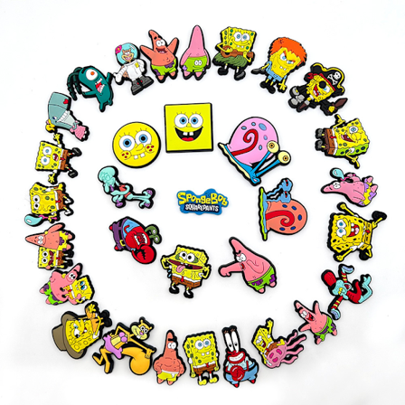 SpongeBob SquarePants-serien PVC myke sko blomstersko spenne hull sko dekorative spenne sko ornamenter