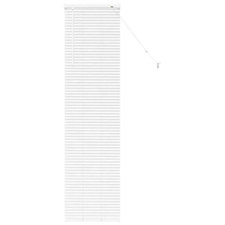 Venetianska aluminiumshutter - vidaXL - Vit - 40x175 cm - Matt finish - Utomhusmontering - Manuell drift