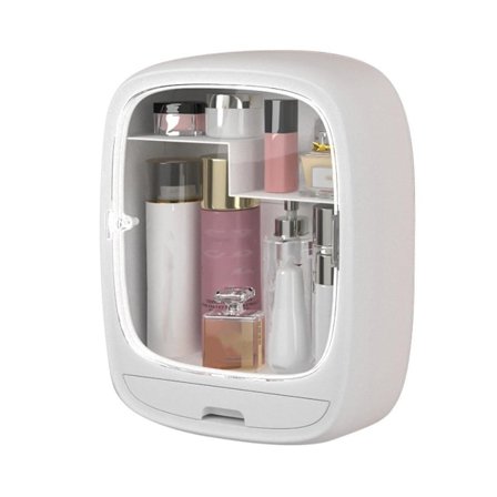 Vägghylla för Sminkbord Badrum Handfat Organizer Förvaringslåda för Badrum
