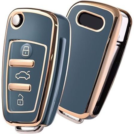 Audi Bilnyckelskydd Skal Silikon TPU-skydd kompatibelt A1 A3 A4 A6 Q3 Q5 Q7 S3 R8