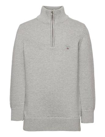 Casual Cotton Half Zip Grey GANT