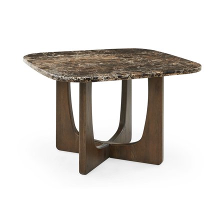 Orion spisebord, Egetræ/Emperador | 120x120 - 120x120x75 - Borde