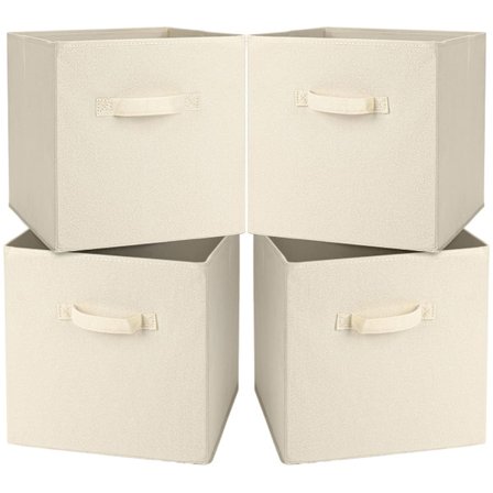 Suuret säilytyslaatikot 33 x 33 x 33 cm, 4 kpl taitettavaa säilytyslaatikkoa