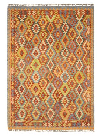 209X298 Dywan Orientalny Kilim Afgan Old Style (Wełna, Afganistan)