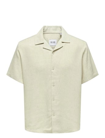 ONLY & SONS | Onskari Resort Ss Shirt Visc Lin 0075 Cs | L