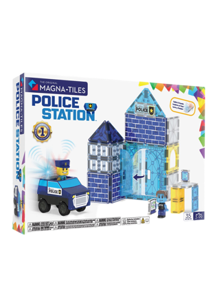 Magna-Tiles Polis station 36 delar Byggsatser Unisex Flerfärgad ONESIZE