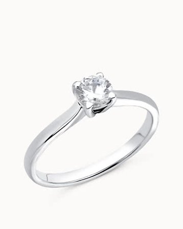 Diamantring Adele 950 Platina Naturlig Diamant 0.30 Carat - Forlovelsesringer & Gifteringer hos Vanbruun