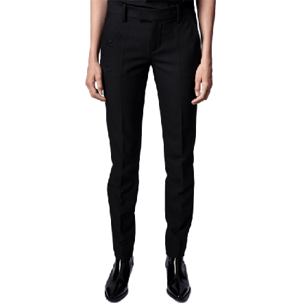 Zadig & Voltaire Prune Strass Star Byxor Dam Svart 34