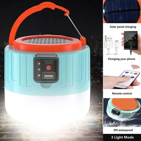 USB-ladattava LED-aurinkovalo, kannettava hätälyhty, ihanteellinen retkeilyyn, telttaan,