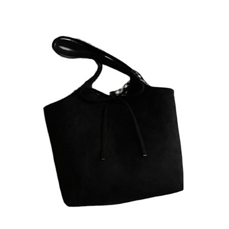 Dobbeltsidet skuldertaske med stor kapacitet til pigers daglige pendlerhåndtaske