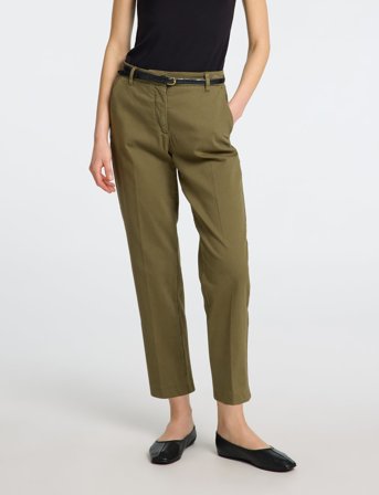 Selected Slfvera-Rita Mw Cropped Pant Noos - Khaki green - 34